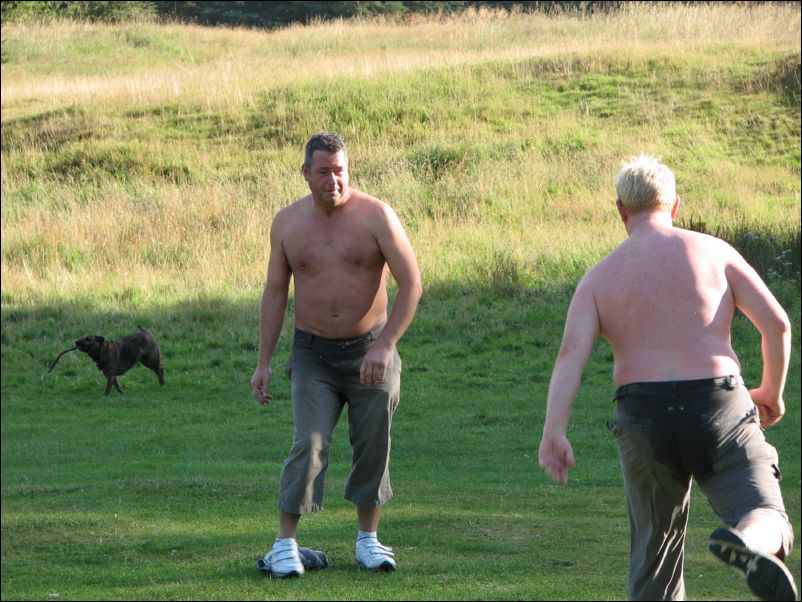 Put the clothes back on boys